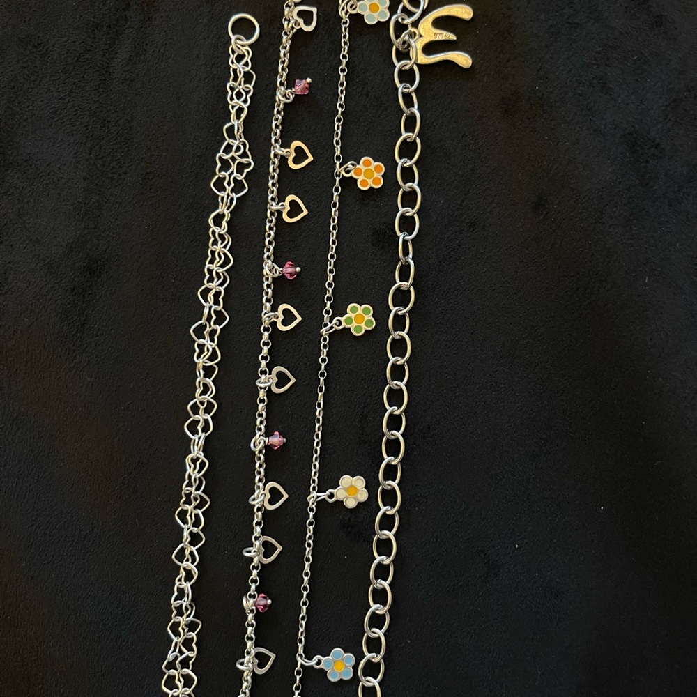 4 sterling silver bracelet $30
